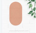 Oval Base Cutout MDF Design 4