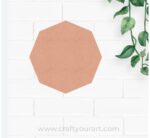 Octagon Base Cutout MDF Design 1