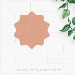 Flower Base Cutout MDF Design 3