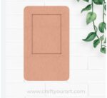 Three Layered Polaroid Photo Magnet MDF Design 1