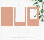 Three Layered Polaroid Photo Magnet MDF Design 1