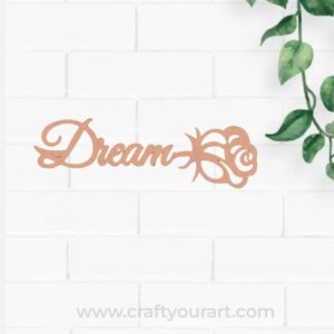 Dream Bookmark MDF Design 1