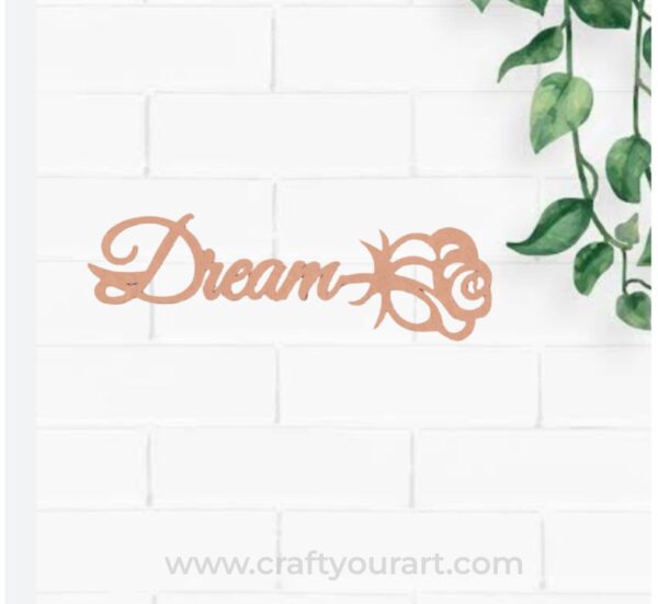 Dream Bookmark MDF Design 1