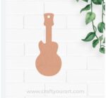 Guitar Bookmark MDF Design 1