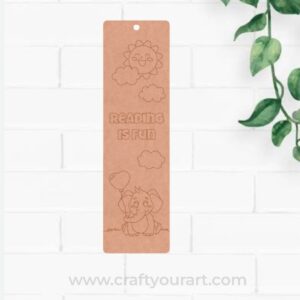 Reading Is Fun Bookmark Pre Marked MDF Design 1