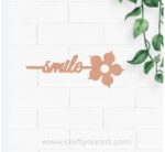 Smile Bookmark MDF Design 1