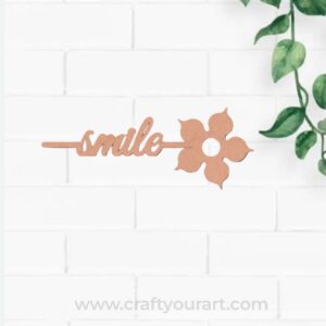 Smile Bookmark MDF Design 1