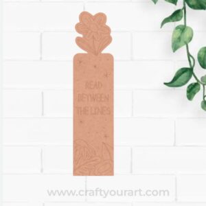 Flower Bookmark MDF Design 1