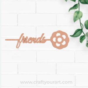 Friends Bookmark MDF Design 1
