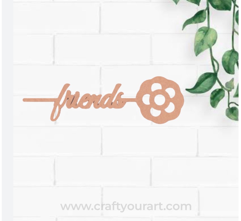 Friends Bookmark MDF Design 1
