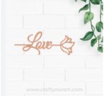 Love Bookmark MDF Design 1