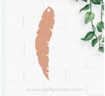 Leaf Bookmark MDF Design 1