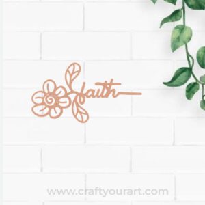 Faith Bookmark MDF Design 1