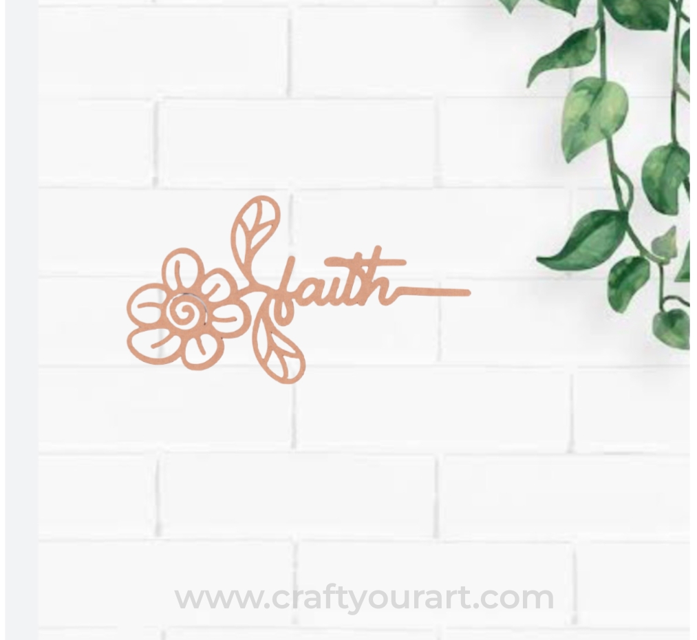 Faith Bookmark MDF Design 1