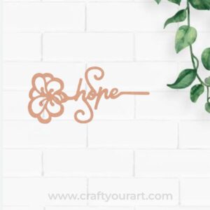 Hope Bookmark MDF Design 1