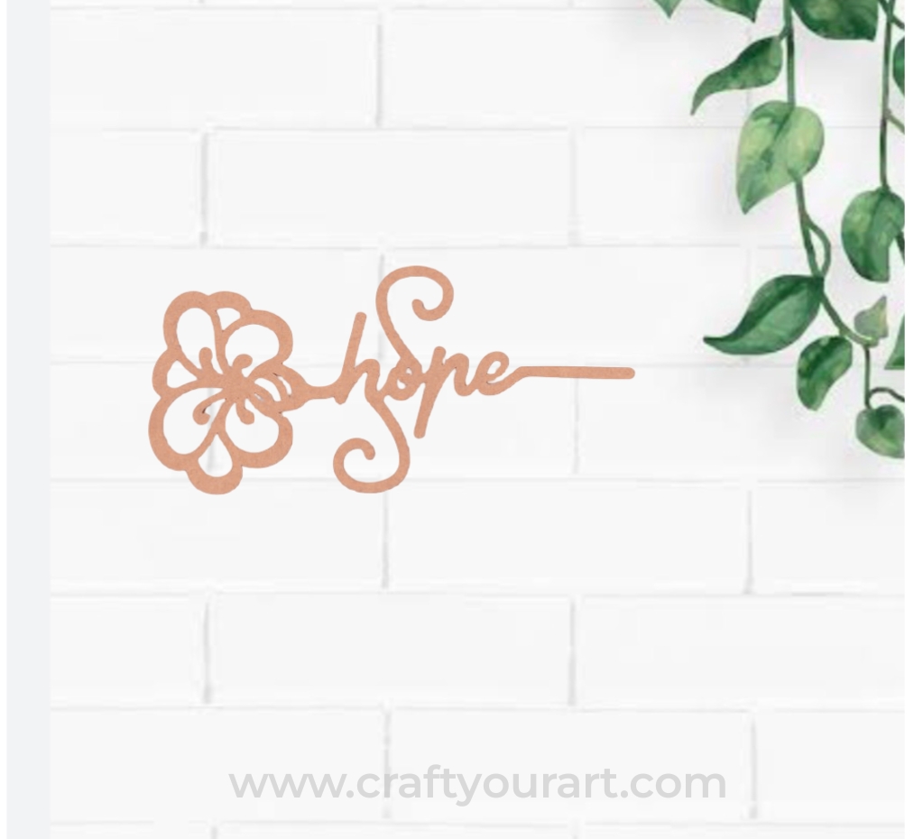 Hope Bookmark MDF Design 1