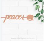 Peace Bookmark MDF Design 1