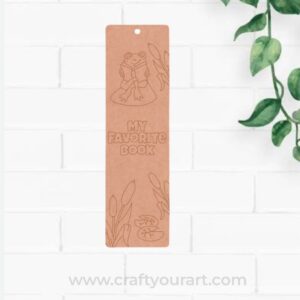 My Favourite Book Bookmark Pre Marked MDF Design 1