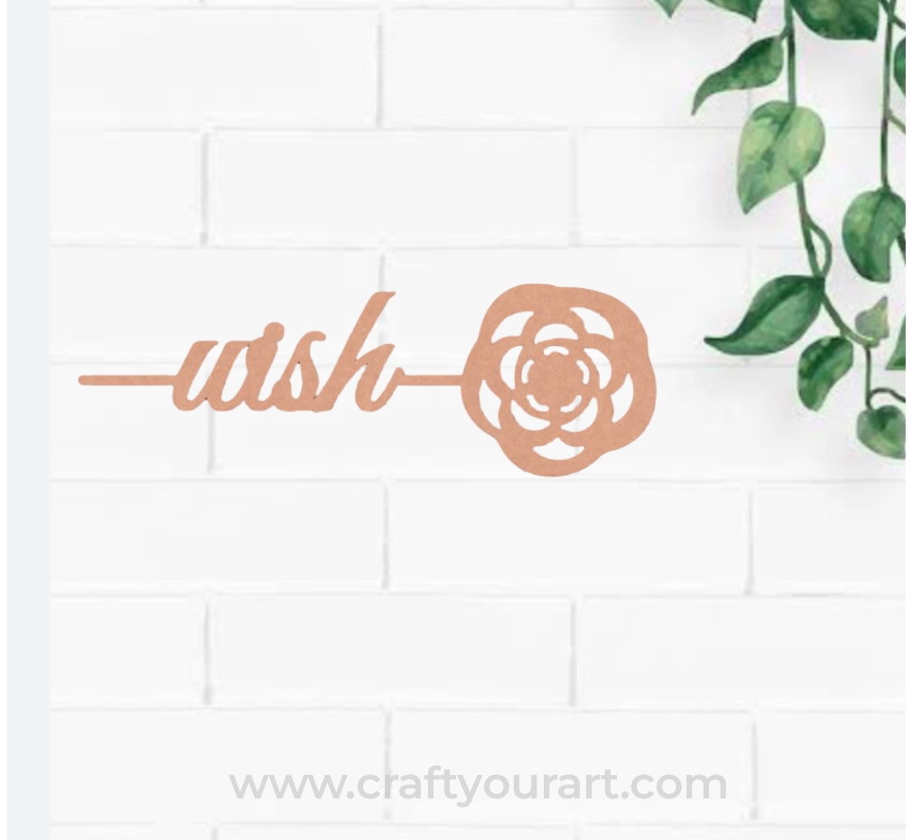 Wish Bookmark MDF Design 1