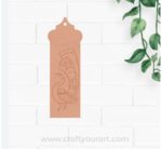 Peacock Bookmark Pre Marked MDF Design 2