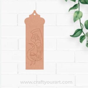 Peacock Bookmark Pre Marked MDF Design 2