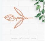 Peace Bookmark MDF Design 2