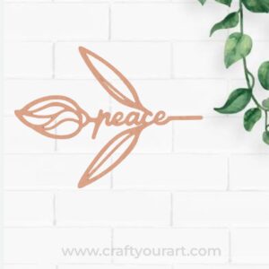 Peace Bookmark MDF Design 2