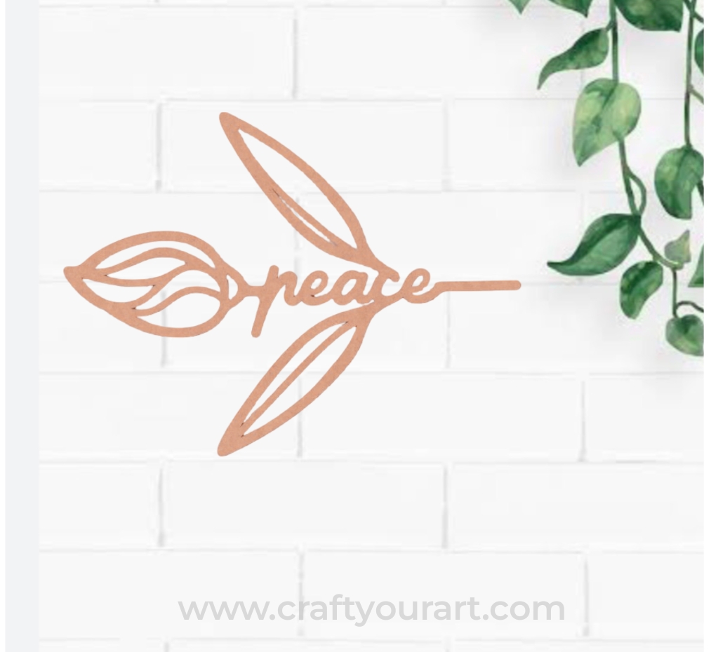 Peace Bookmark MDF Design 2
