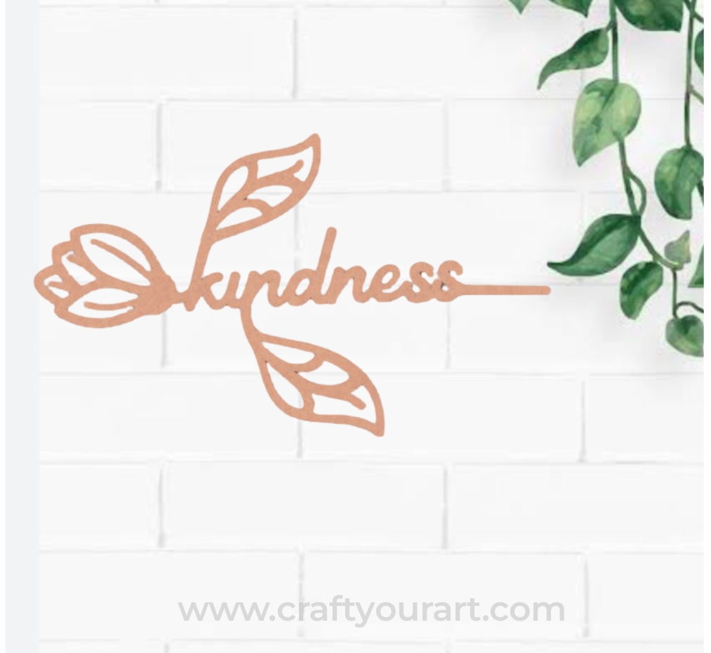 Kindness Bookmark MDF Design 1