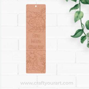 One More Chapter Bookmark Pre Marked MDF Design 1