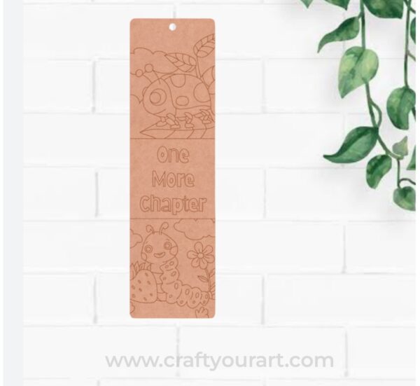 One More Chapter Bookmark Pre Marked MDF Design 1