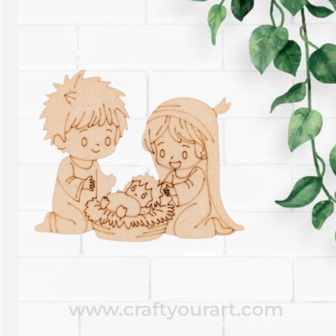 Birth Of Jesus Christ Pre Marked MDF Design 2