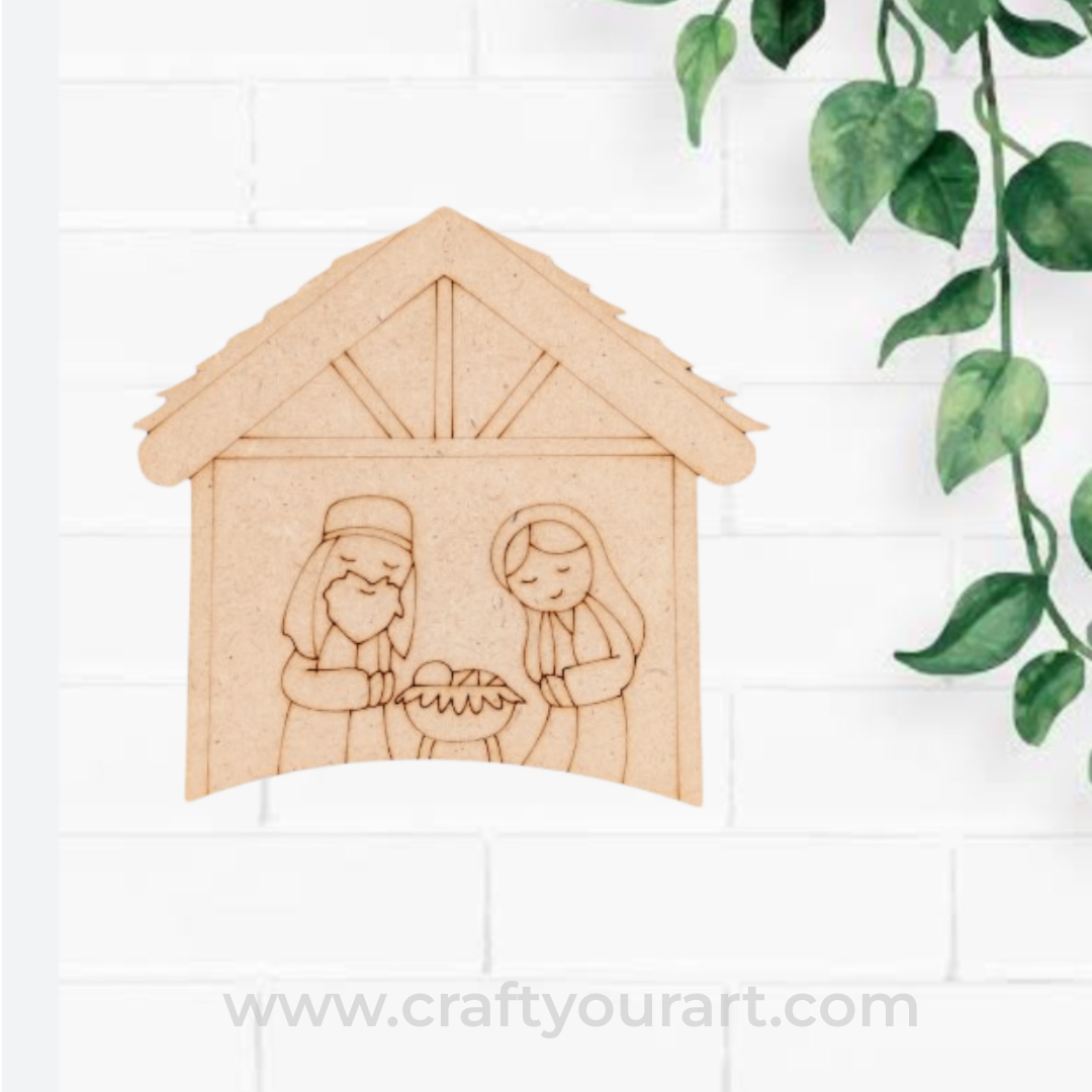 Birth Of Jesus Christ Pre Marked MDF Design 3