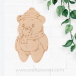 Snow Bear Pre Marked MDF Design 1