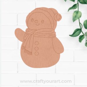 Snow Man Christmas Pre Marked MDF Design 5