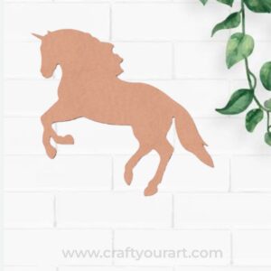 Unicorn Cutout MDF Design 3