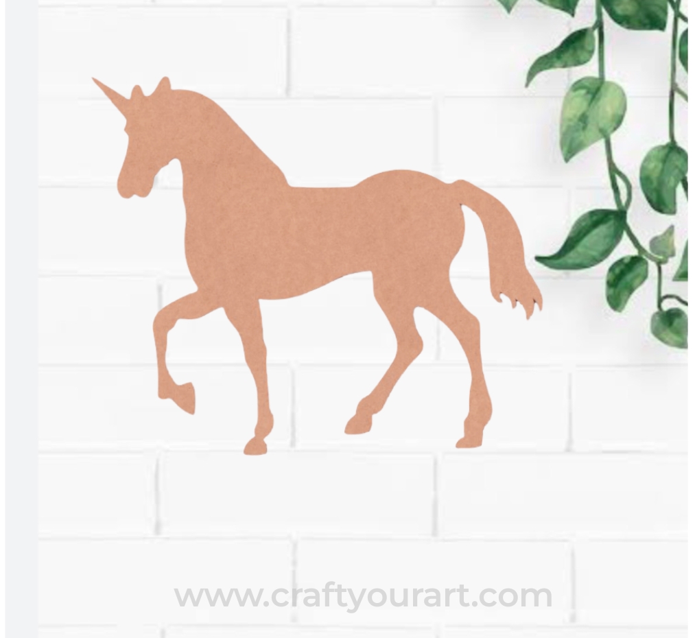 Unicorn Cutout MDF Design 2