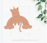 Rainbow Unicorn Pre Marked MDF Design 1