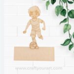 Basketball Boy Mini Pre Marked Nameboard MDF Design 1