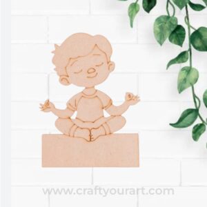 Yoga Boy Mini Pre Marked Nameboard MDF Design 4