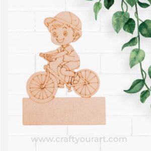 Cycle Boy Mini Pre Marked Nameboard MDF Design 1