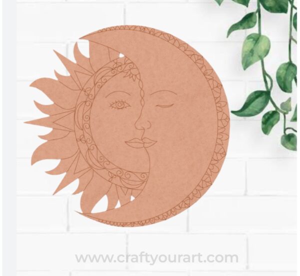 Sun And Moon Pre Marked MDF Design 1