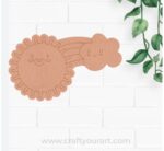 Sun Rainbow Cloud Pre Marked MDF Design 1