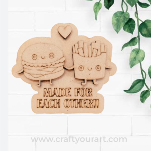 Made For Each Other Pre Marked MDF Design 1