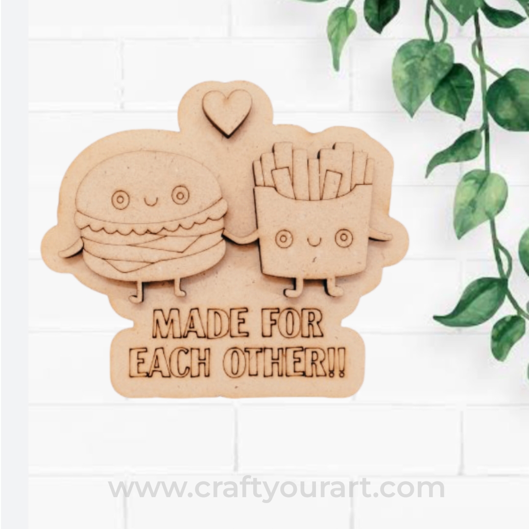 Made For Each Other Pre Marked MDF Design 1