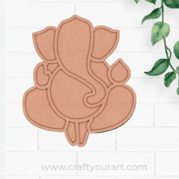 Ganesha Mosaic Art MDF Design 1