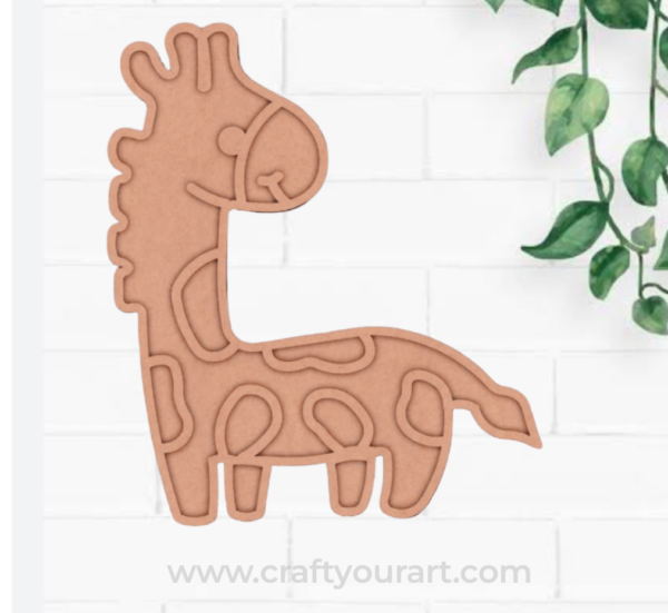 Giraffe Mosaic Art MDF Design 1