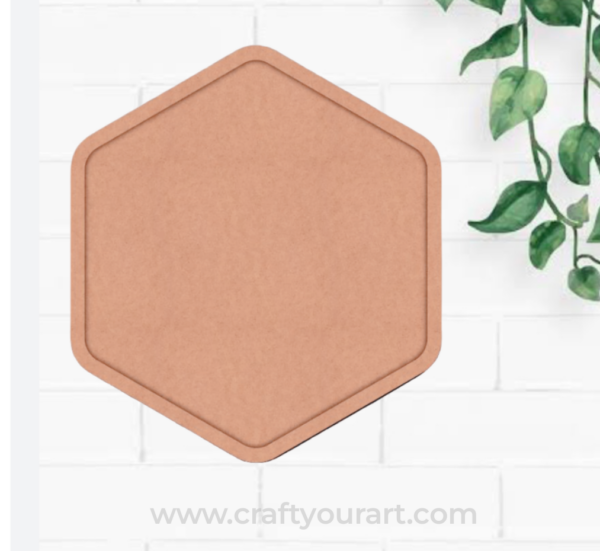 Hexagon Mosaic Art MDF Design 1
