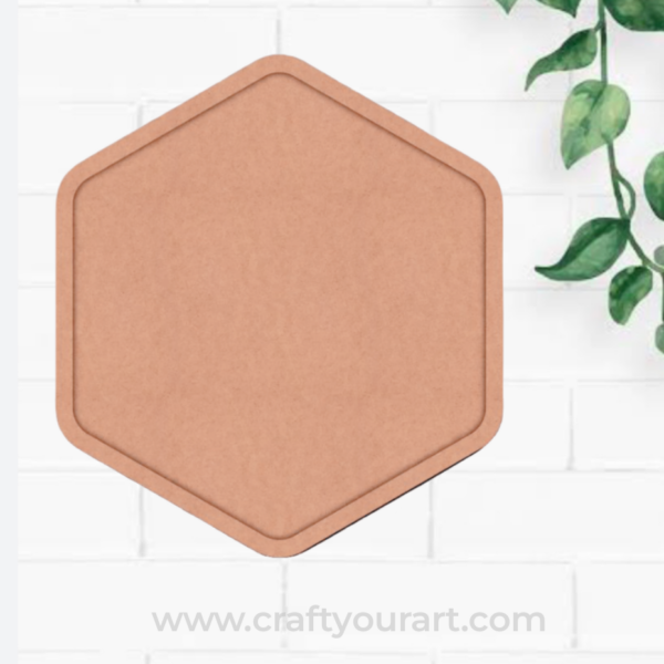 Hexagon Mosaic Art MDF Design 1