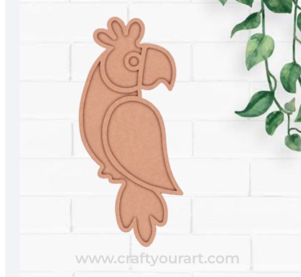 Parrot Mosaic Art MDF Design 1